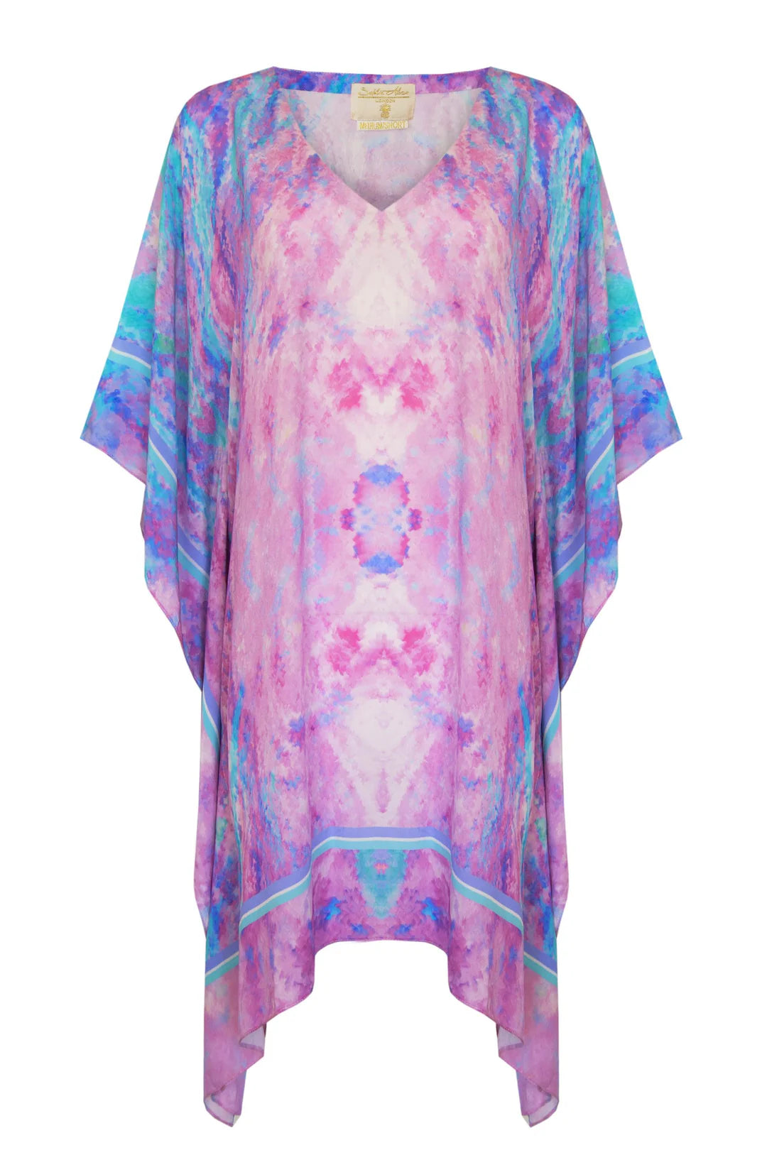 Silk Kaftan Fantasy Pink