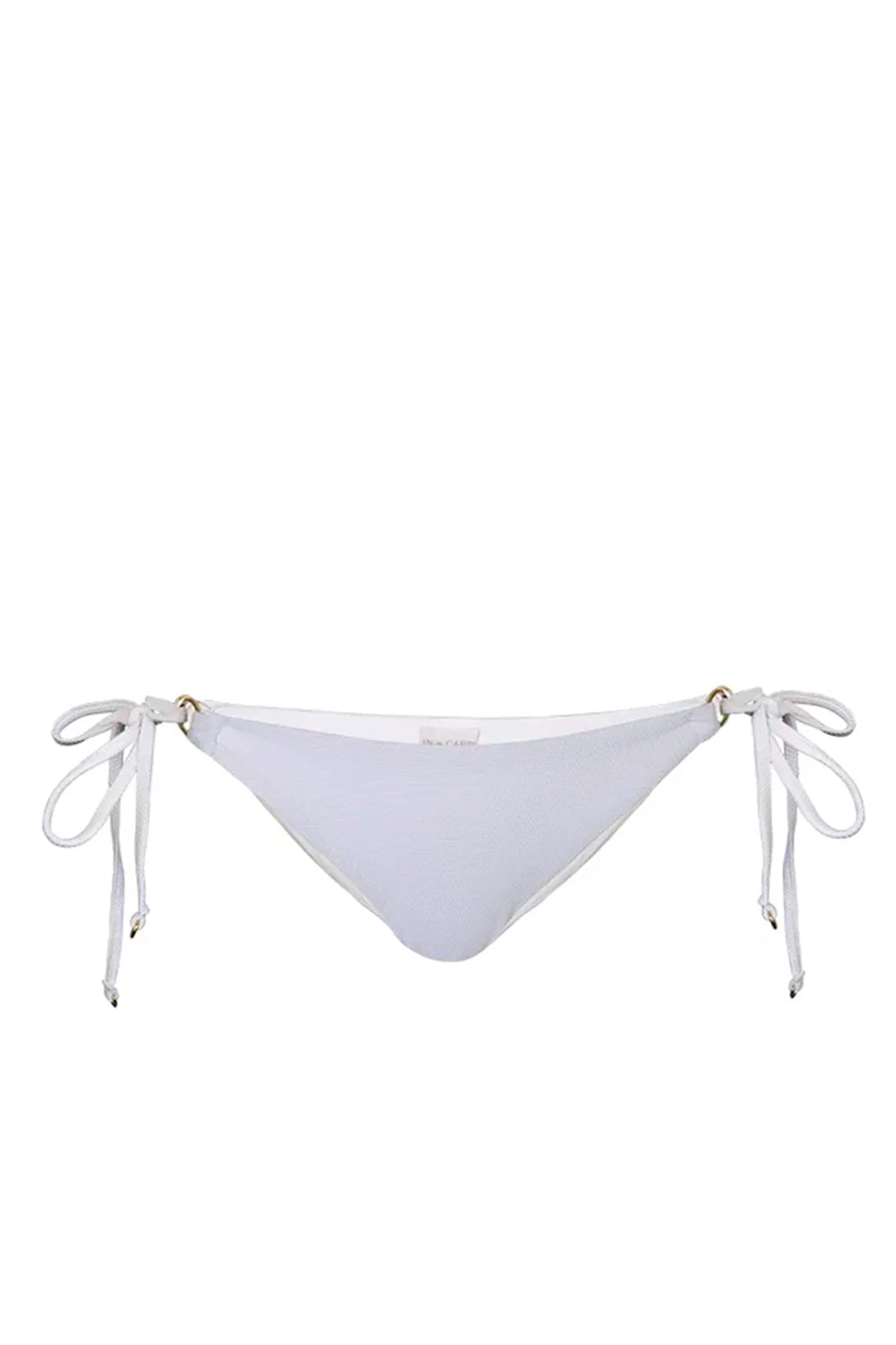 Paola White Tie Side Bikini Bottom