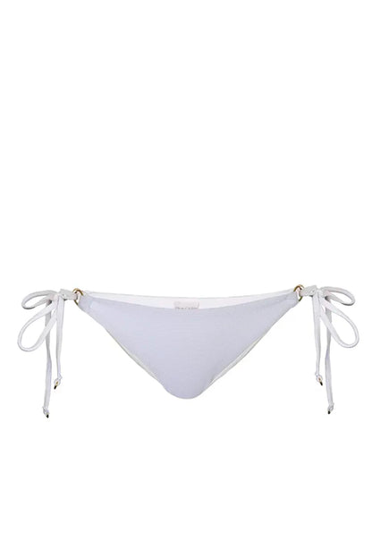 Paola White Tie Side Bikini Bottom