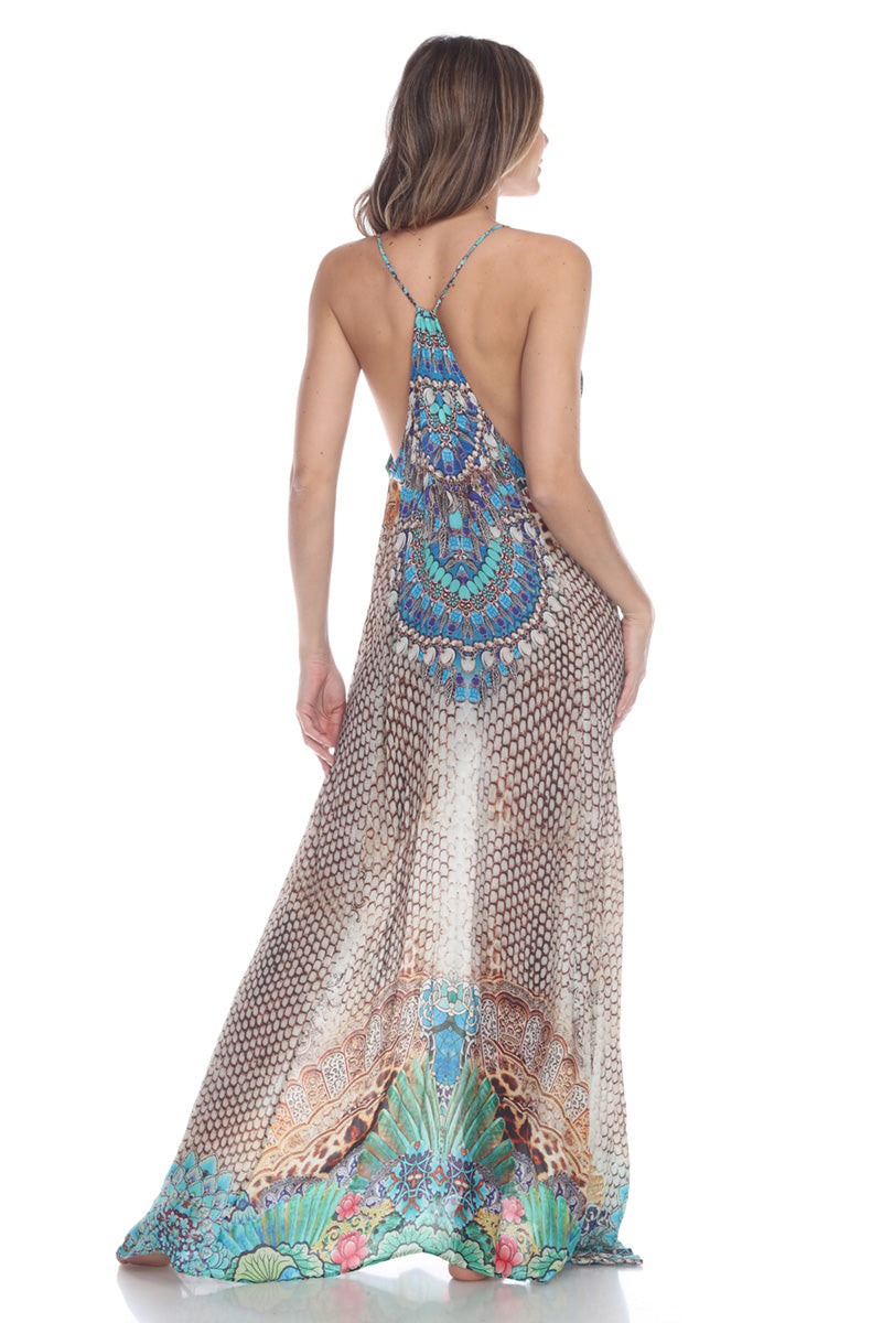 T-Back Maxi Dress Jewelled Eden