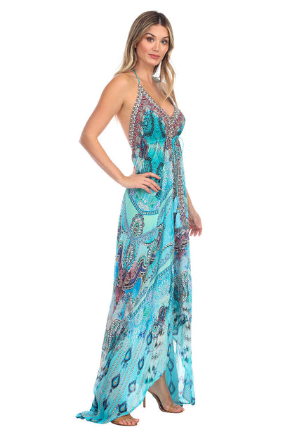 Halter Maxi Dress Egyptian Queen