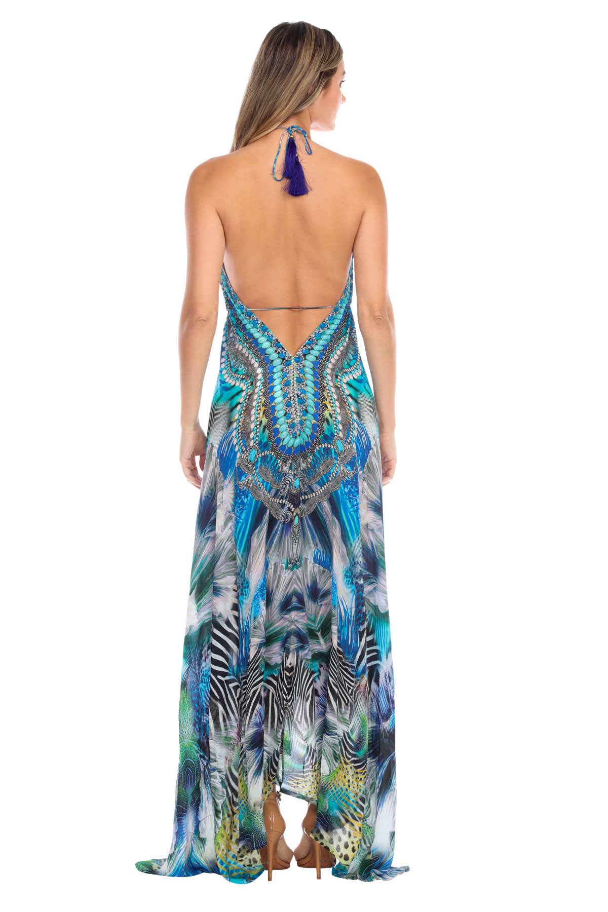 Halter Maxi Dress Pretty Wild