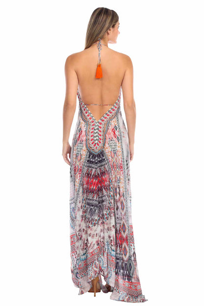 Halter Maxi Dress Boho Blissful