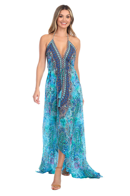 Halter Maxi Dress Cleopatra