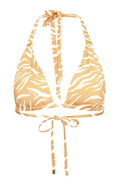 Maia Bikini Top Golden Zebra