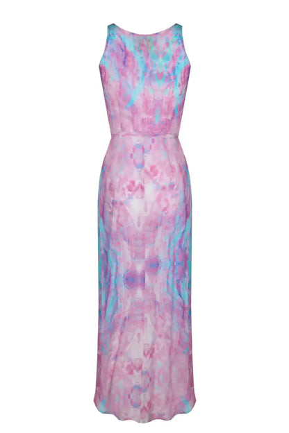 Silk Cocktail Dress Fantasy Pink